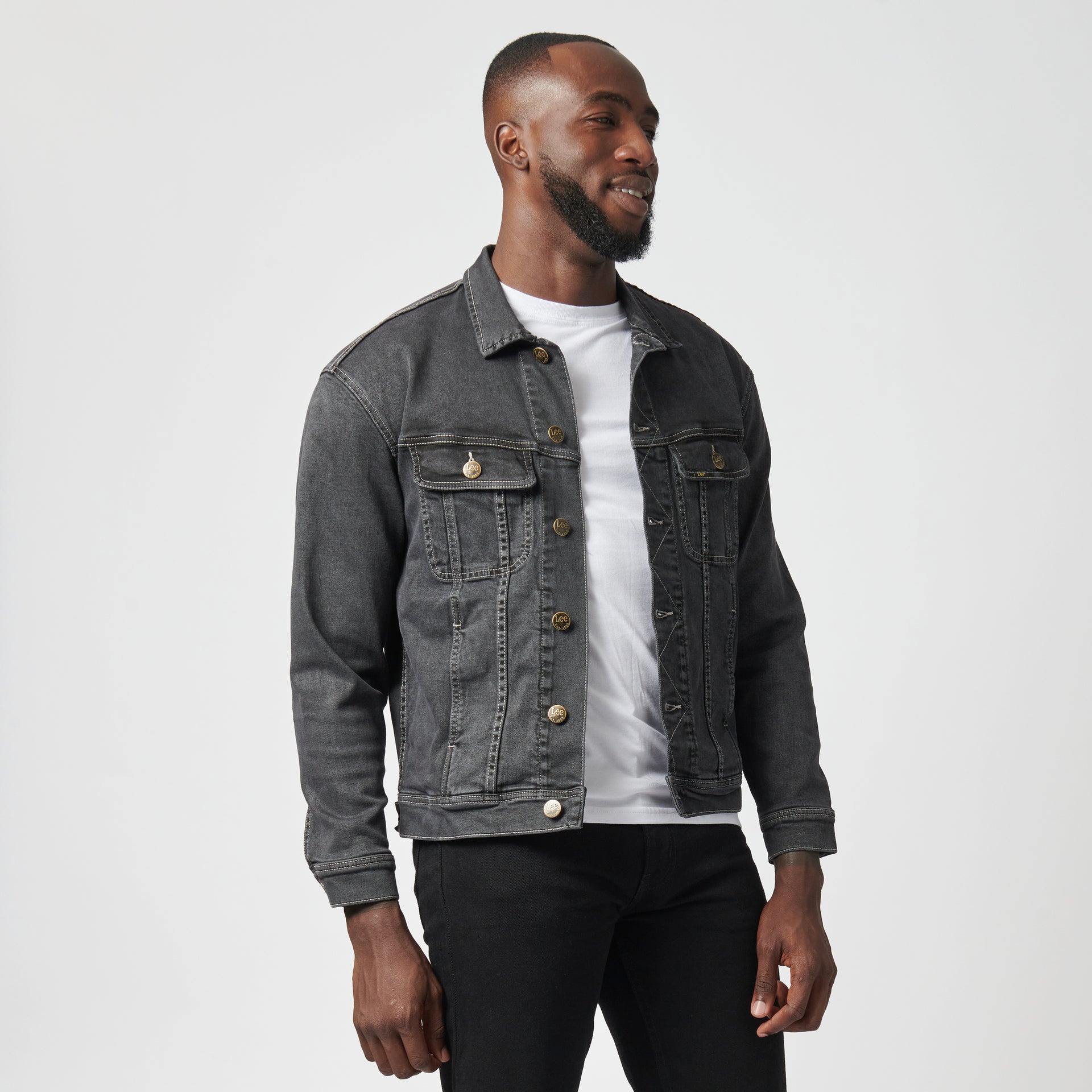 RIDER DENIM JACKET IN WASHOUT BLACK