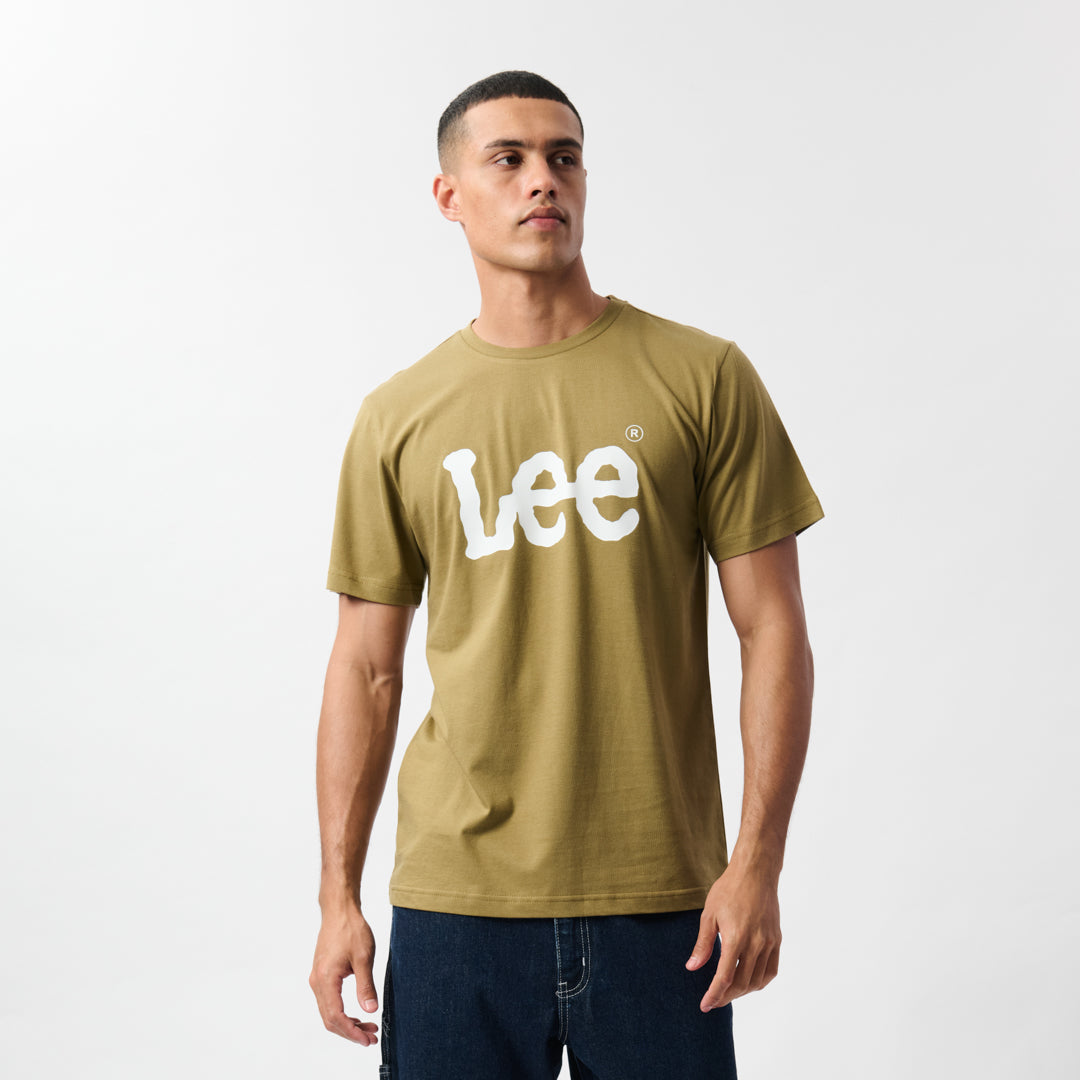 LEE LARGE LOGO T-SHIRT IN CEDAR