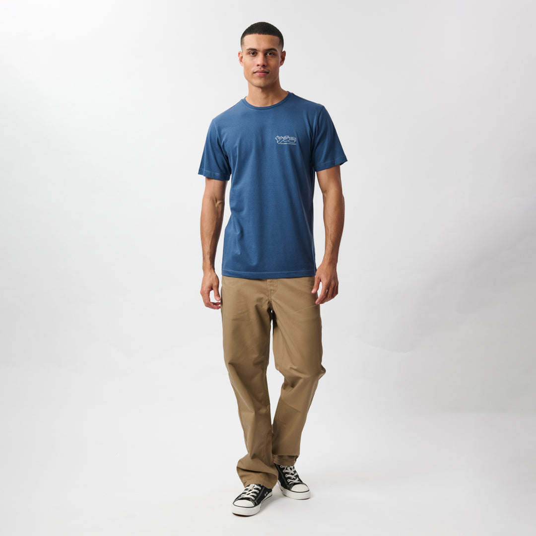 JEANS CLUB T-SHIRT IN SHADY BLUE
