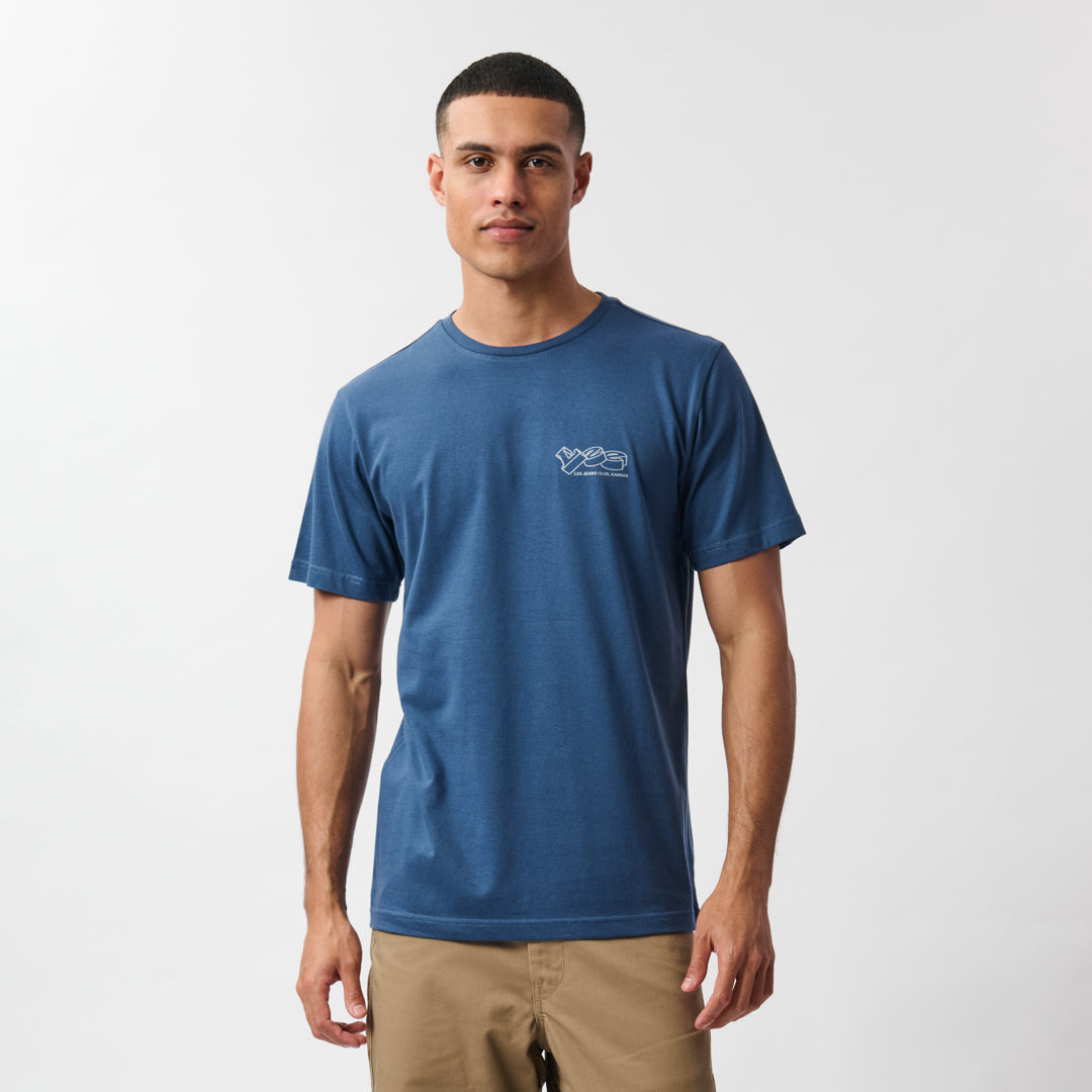 JEANS CLUB T-SHIRT IN SHADY BLUE