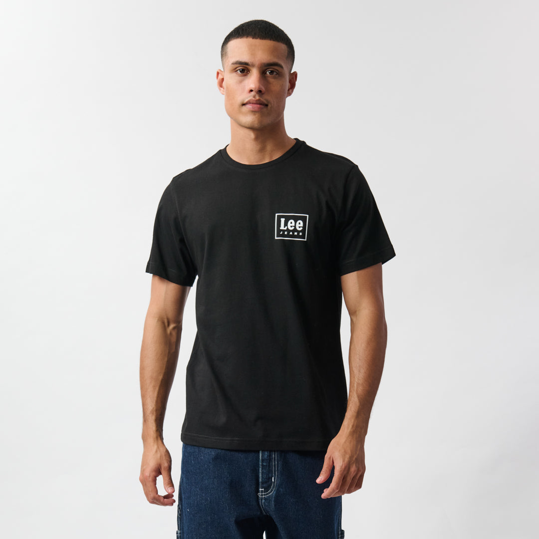 BOX UP T-SHIRT IN BLACK