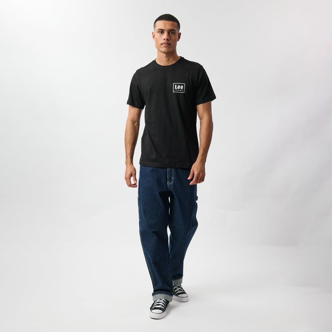 BOX UP T-SHIRT IN BLACK