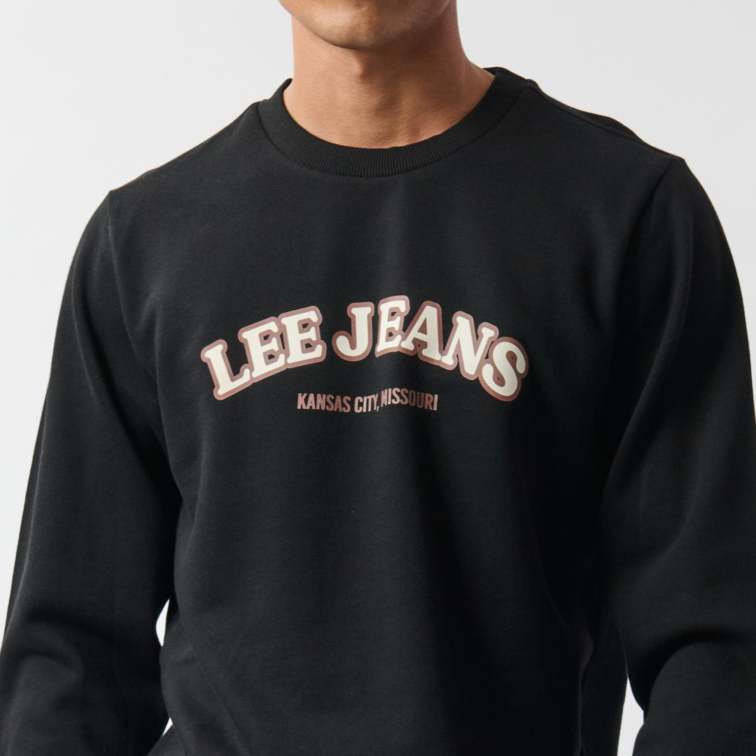 Kansas Crew Label KANSAS CREW FLEECE IN BLACK