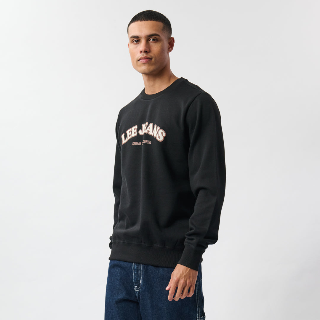 Kansas Crew Label KANSAS CREW FLEECE IN BLACK