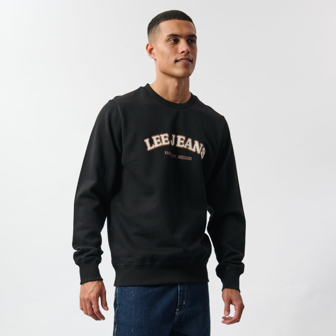 Kansas Crew Label KANSAS CREW FLEECE IN BLACK