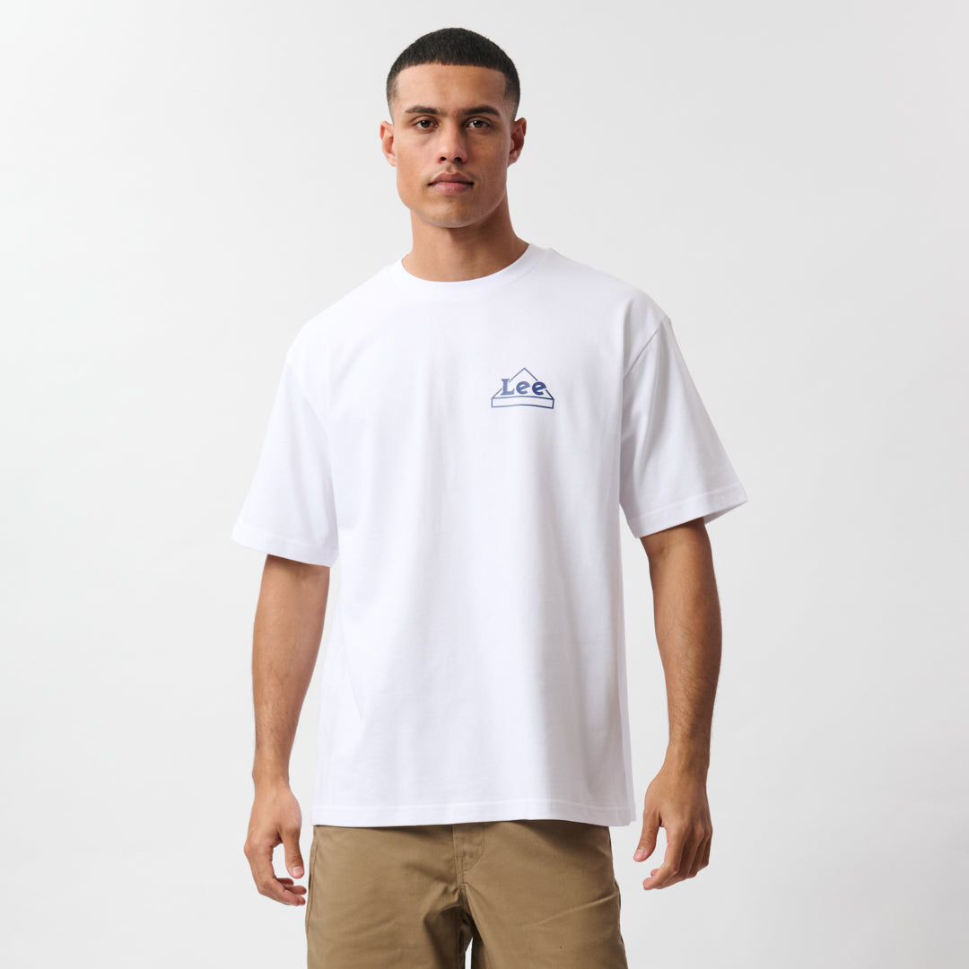 WORK CLOTHES GRAPHIC T-SHIRT IN WHITE