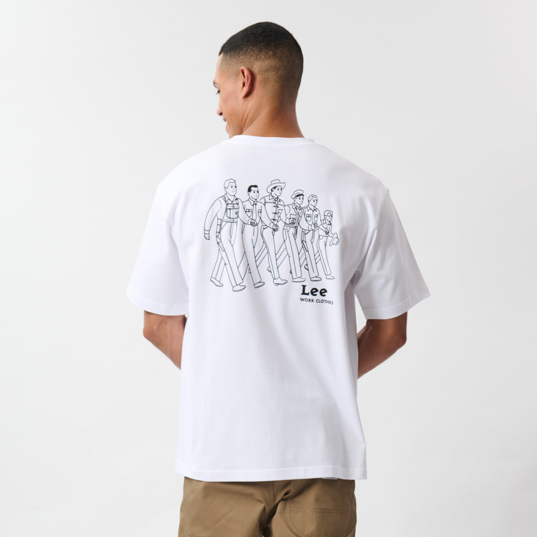 WORK WALK T-SHIRT IN WHITE