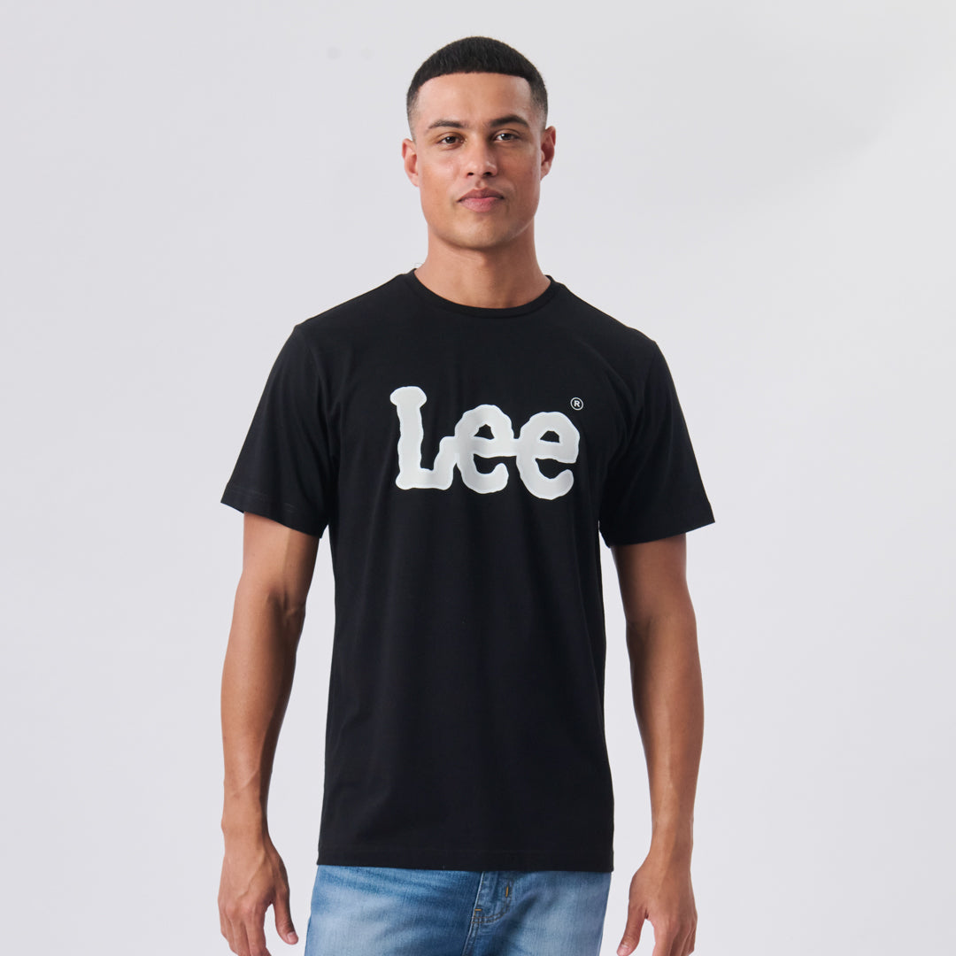 LEE LOGO T-SHIRT IN BLACK