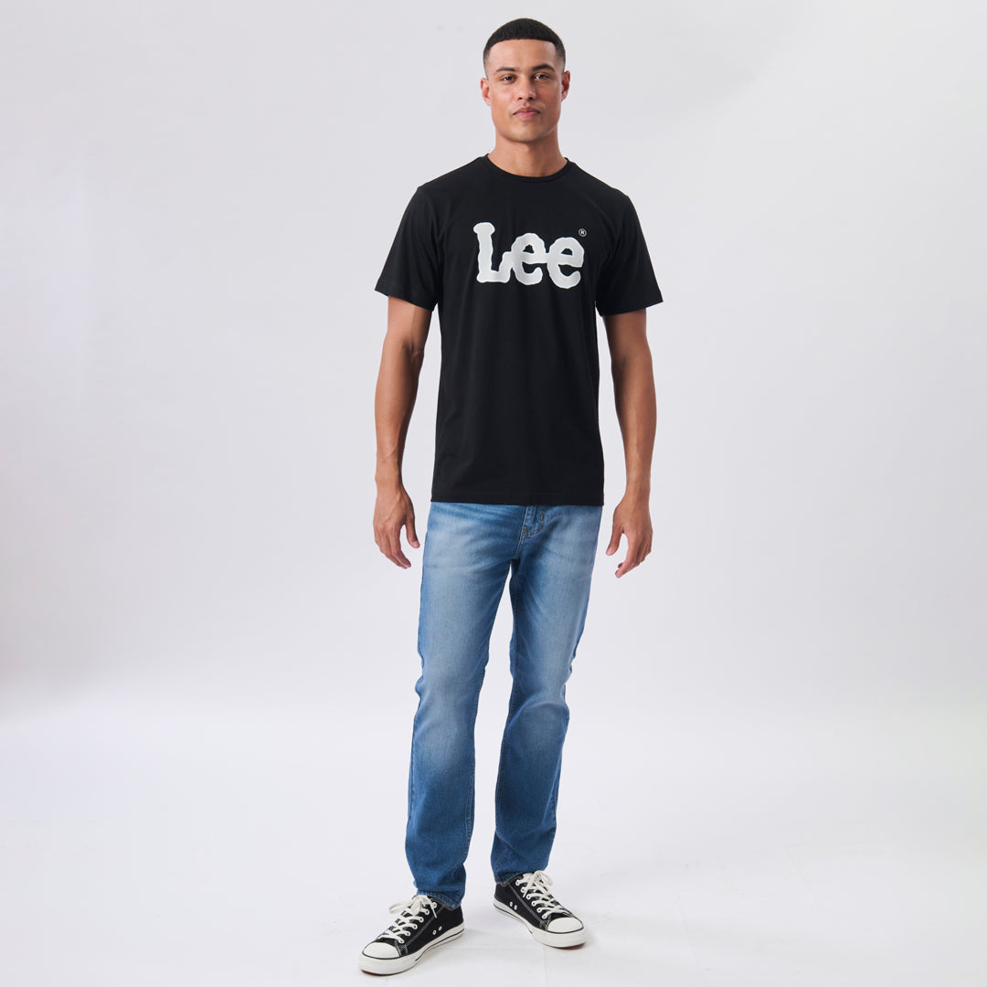 LEE LOGO T-SHIRT IN BLACK