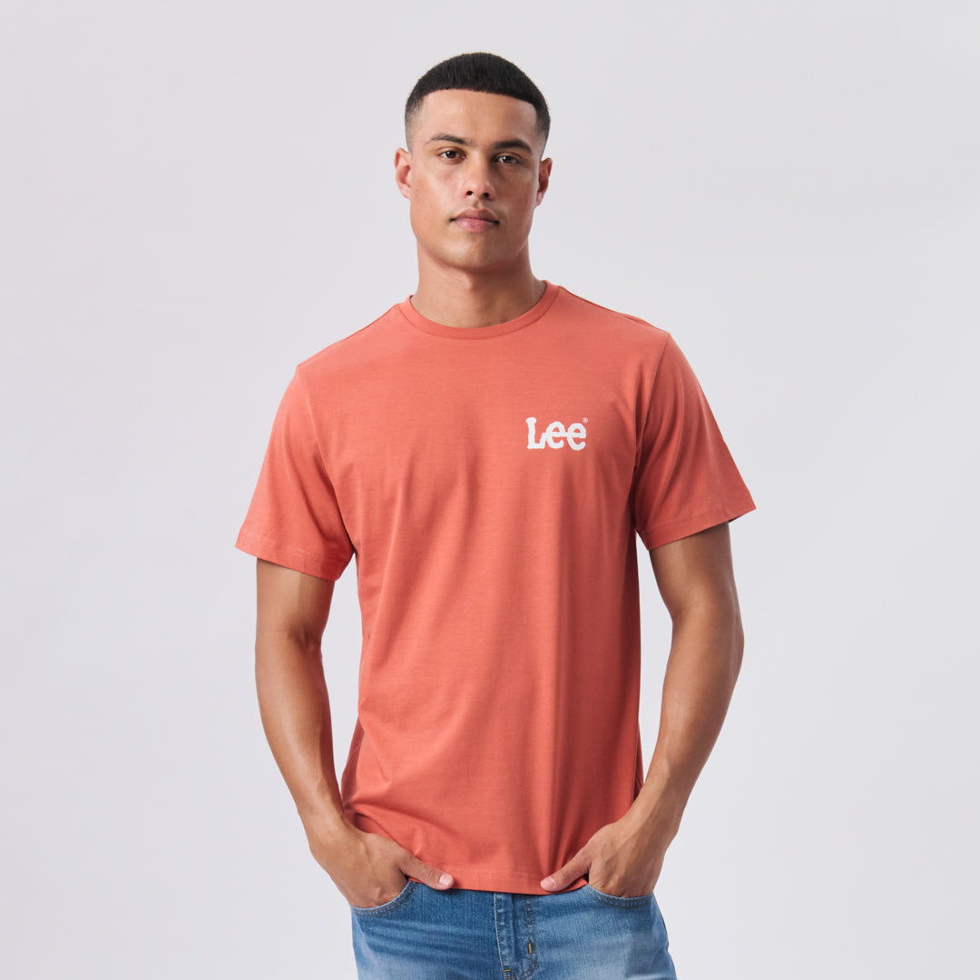 WOBBLY T-SHIRT IN REDWOOD