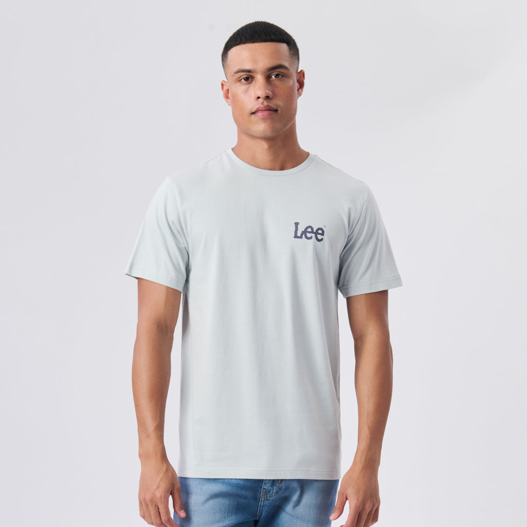 WOBBLY T-SHIRT IN TIN GREY