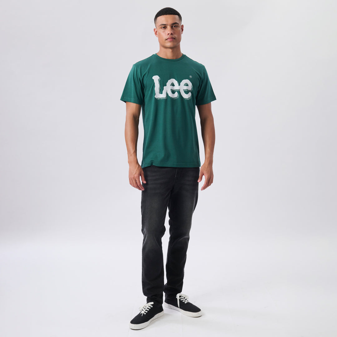 DOUBLE UP T-SHIRT IN HUNTER GREEN
