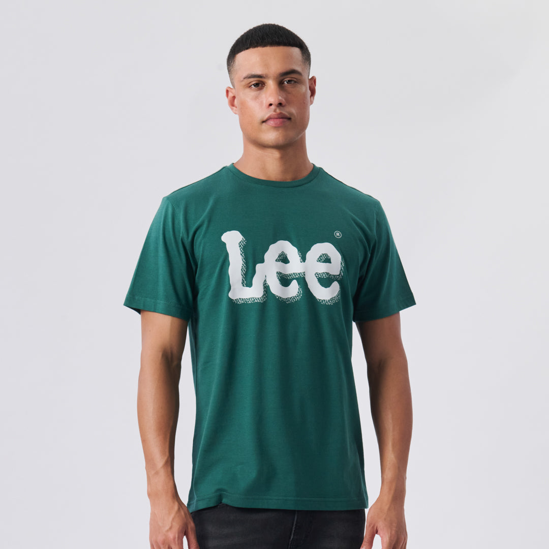 DOUBLE UP T-SHIRT IN HUNTER GREEN