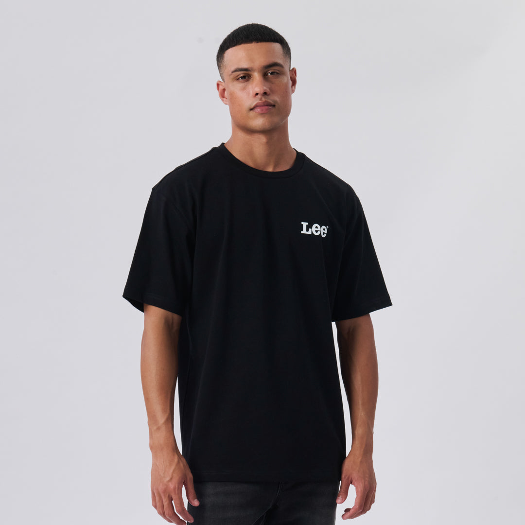 LEE JEANS IMAGE T-SHIRT IN BLACK