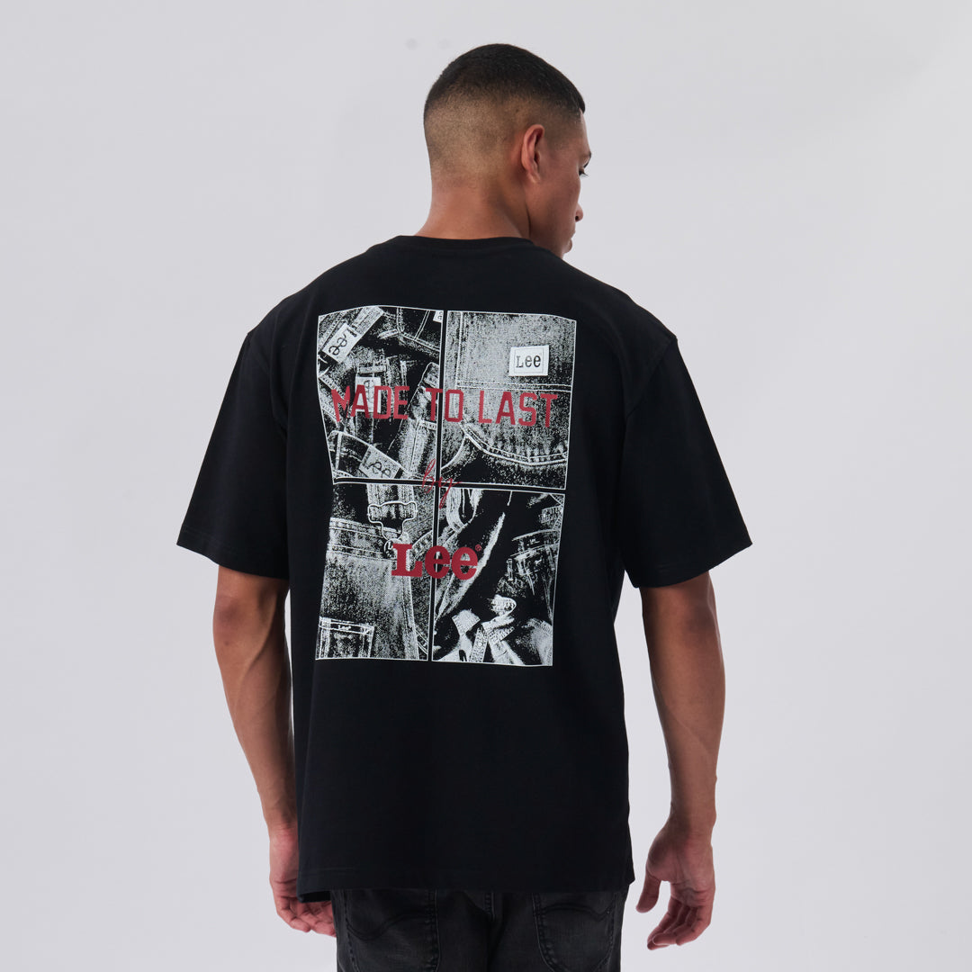 LEE JEANS IMAGE T-SHIRT IN BLACK