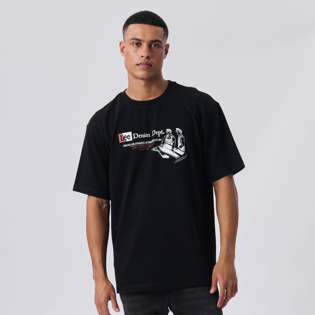 WORKWEAR WORKERS T-SHIRT IN BLACK