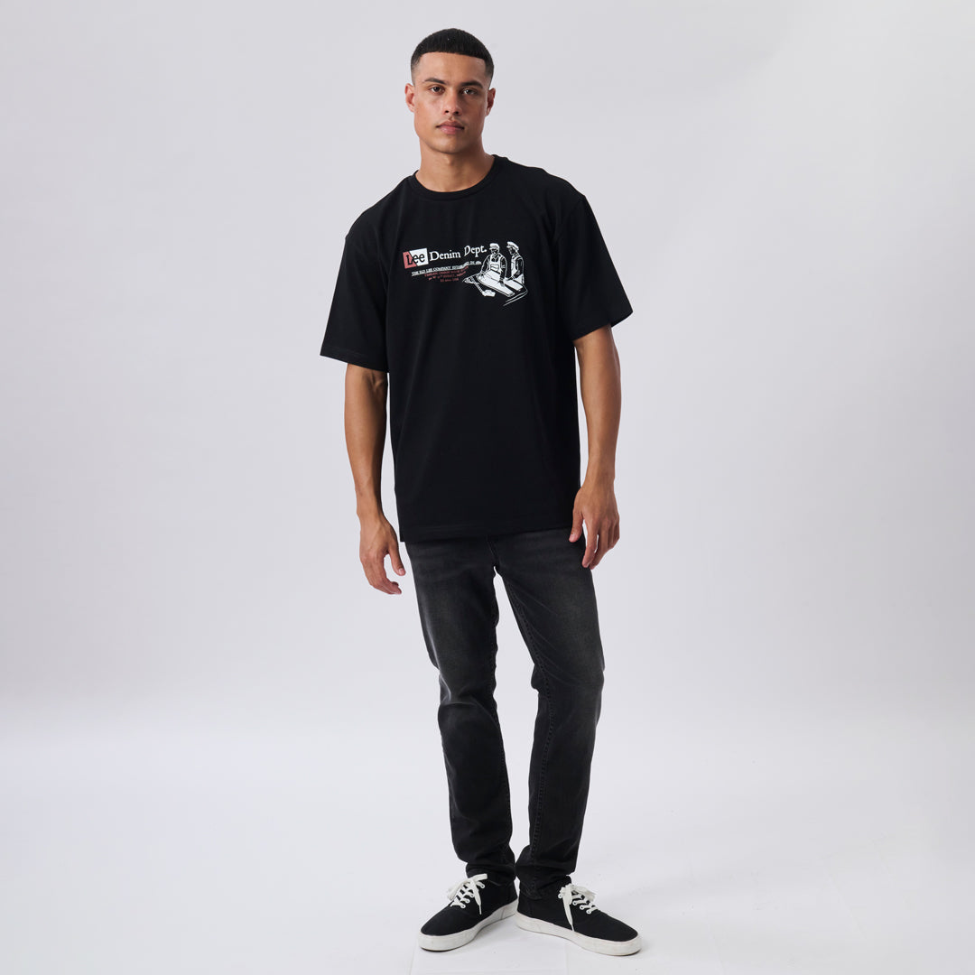WORKWEAR WORKERS T-SHIRT IN BLACK