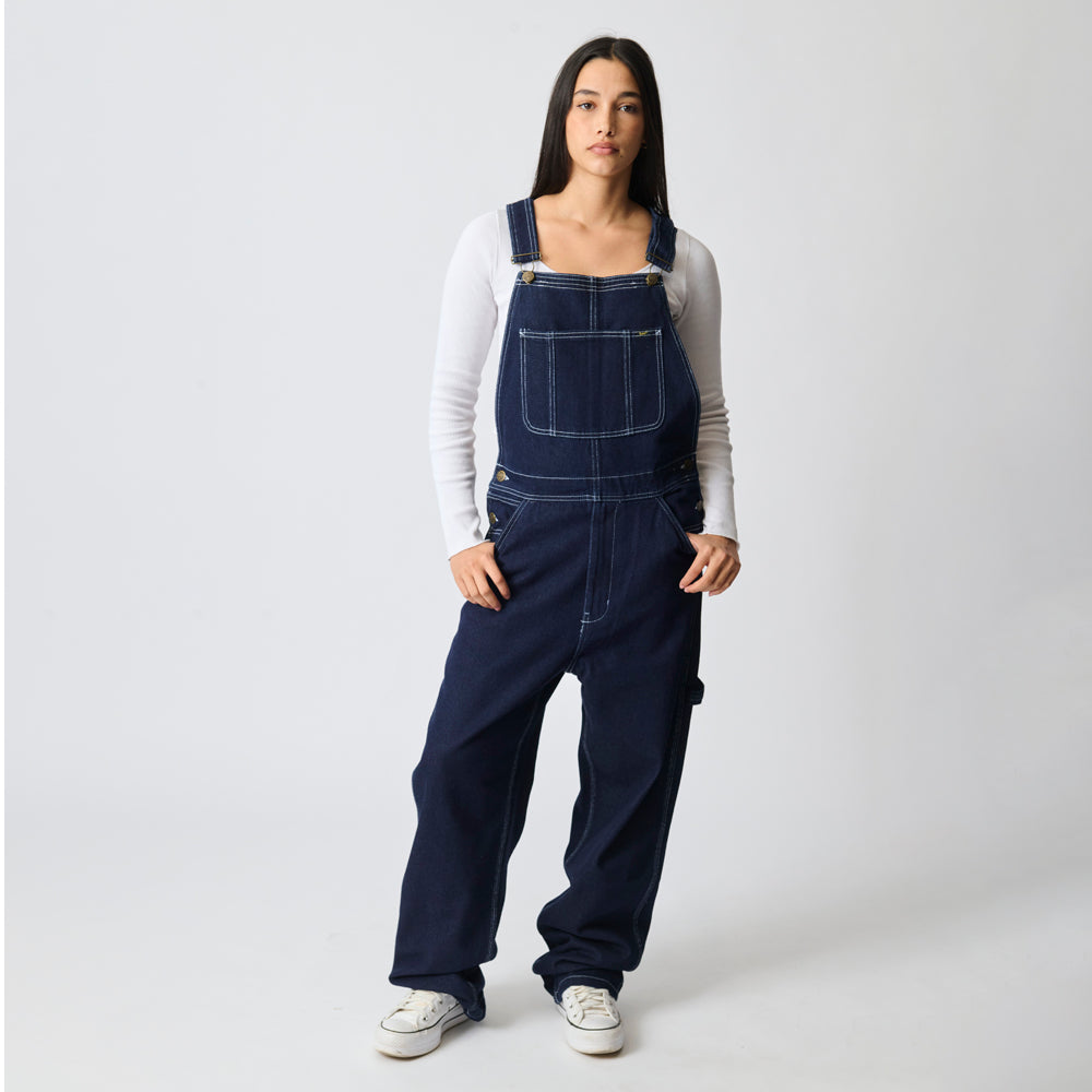 DENIM DUNGAREE IN NATURAL DARK INDIGO
