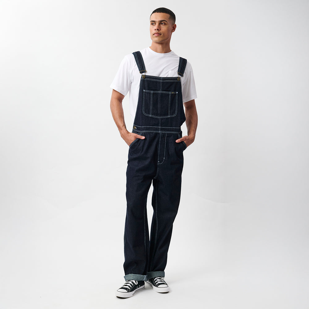 DENIM DUNGAREE IN NATURAL DARK INDIGO