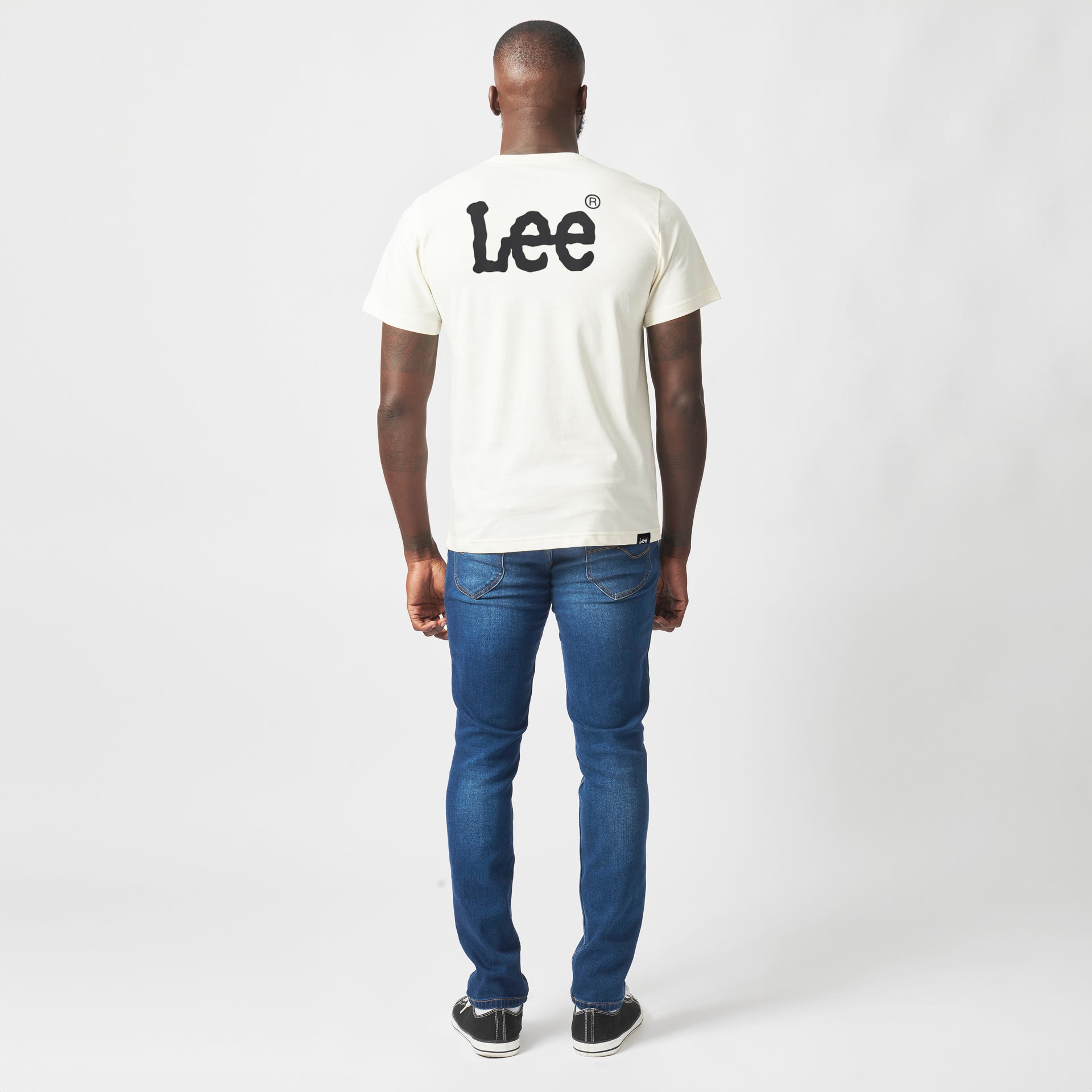 WOBBLY T-SHIRT IN WHITE DUNE