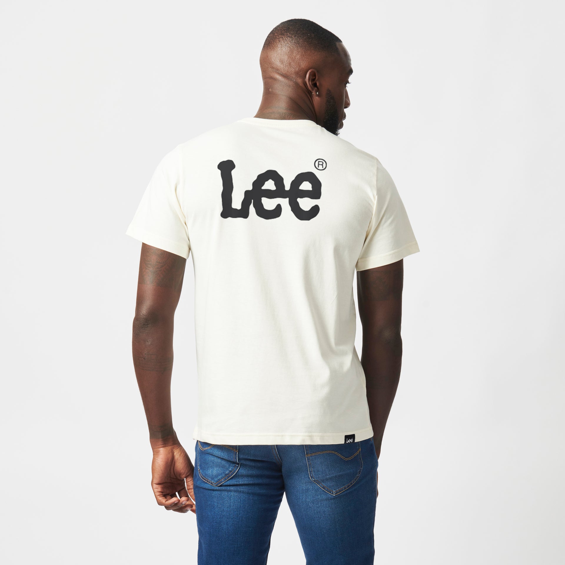 WOBBLY T-SHIRT IN WHITE DUNE