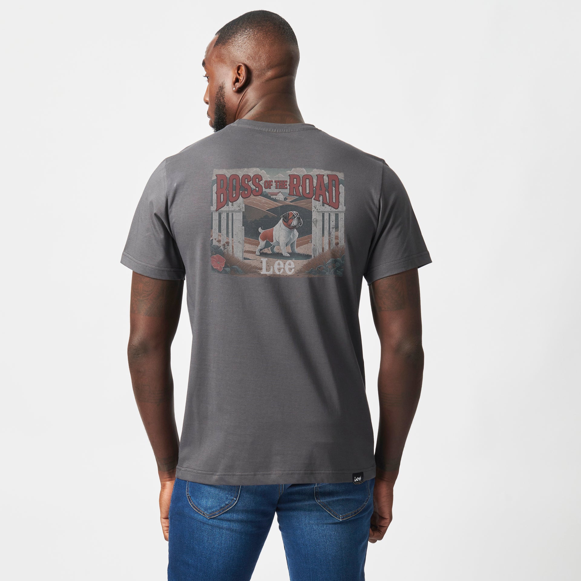 VINTAGE T-SHIRT IN ASPHALT GREY