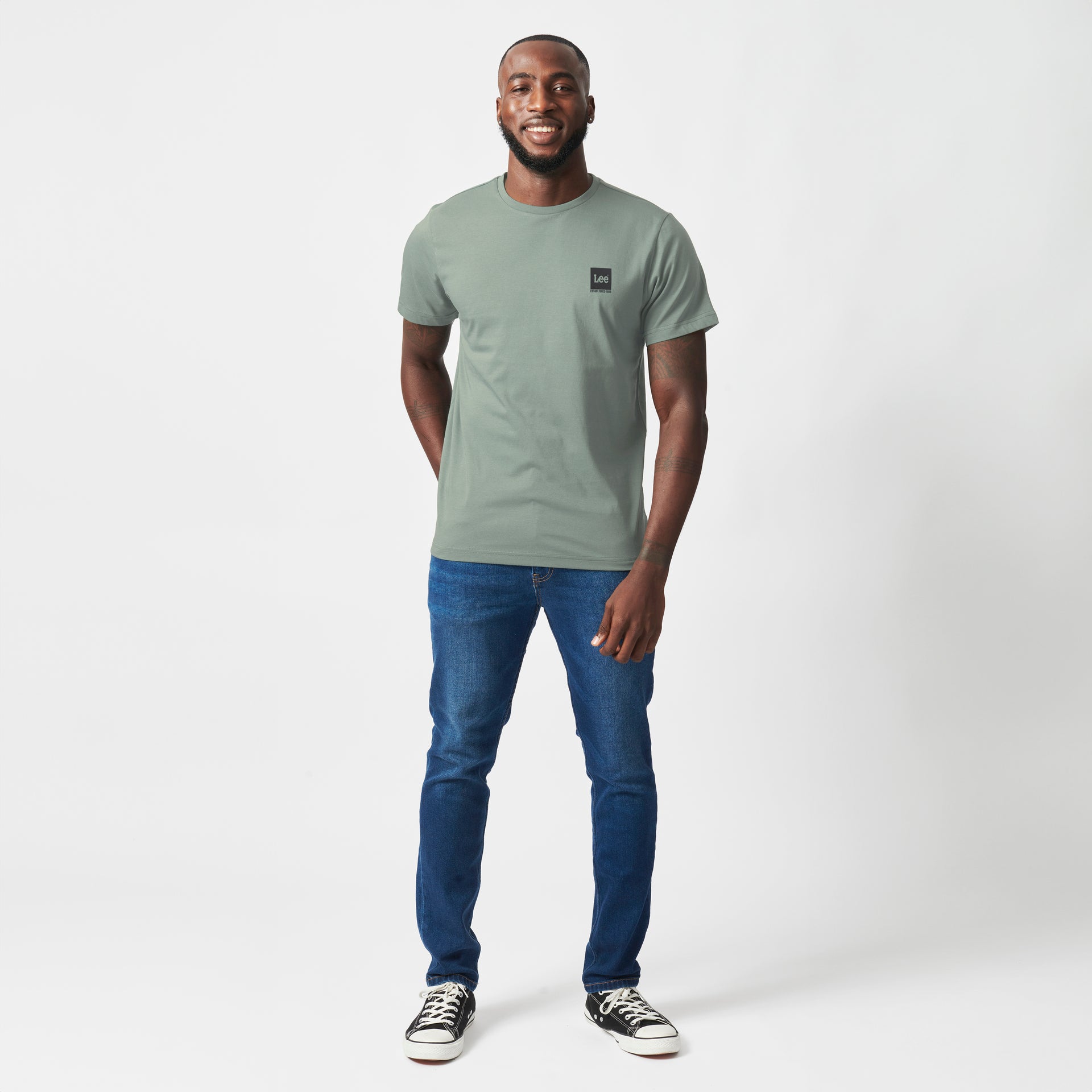 LOGO BOX T-SHIRT IN TROOPER