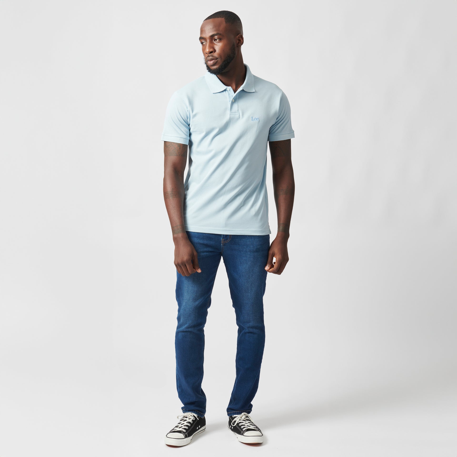 ICARUS POLO IN PALE BLUE