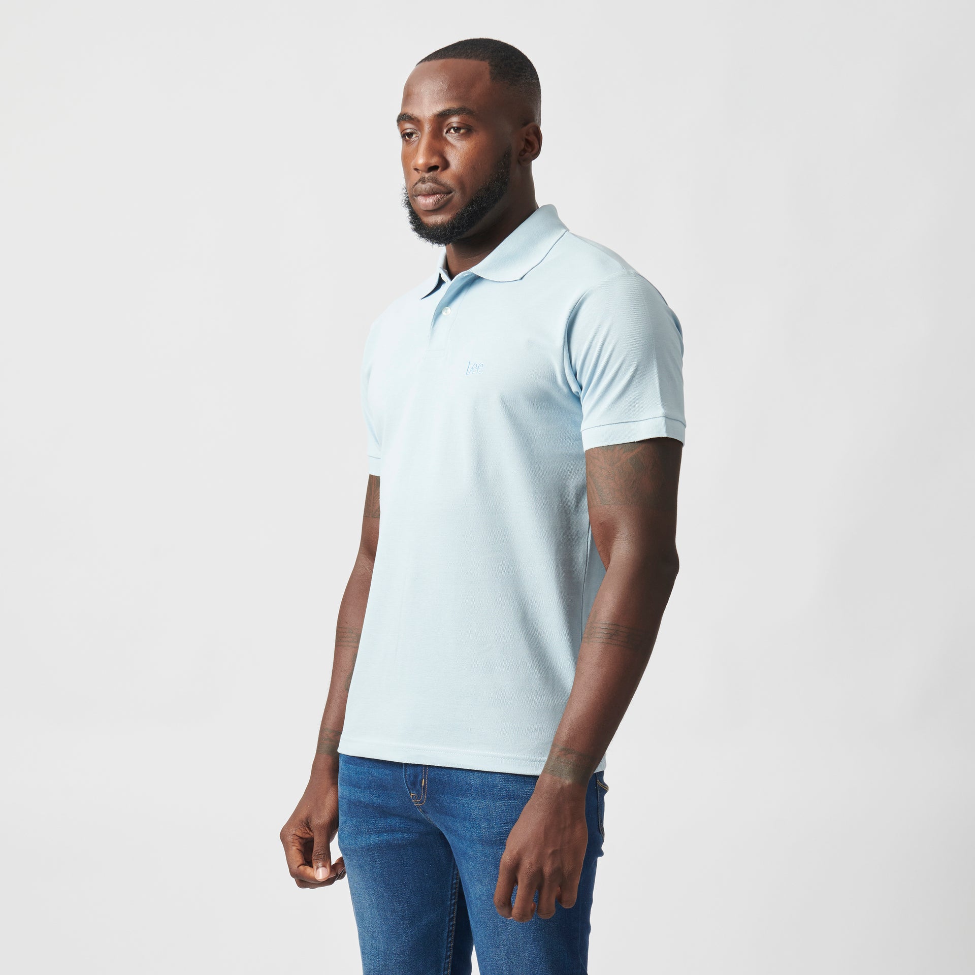 ICARUS POLO IN PALE BLUE