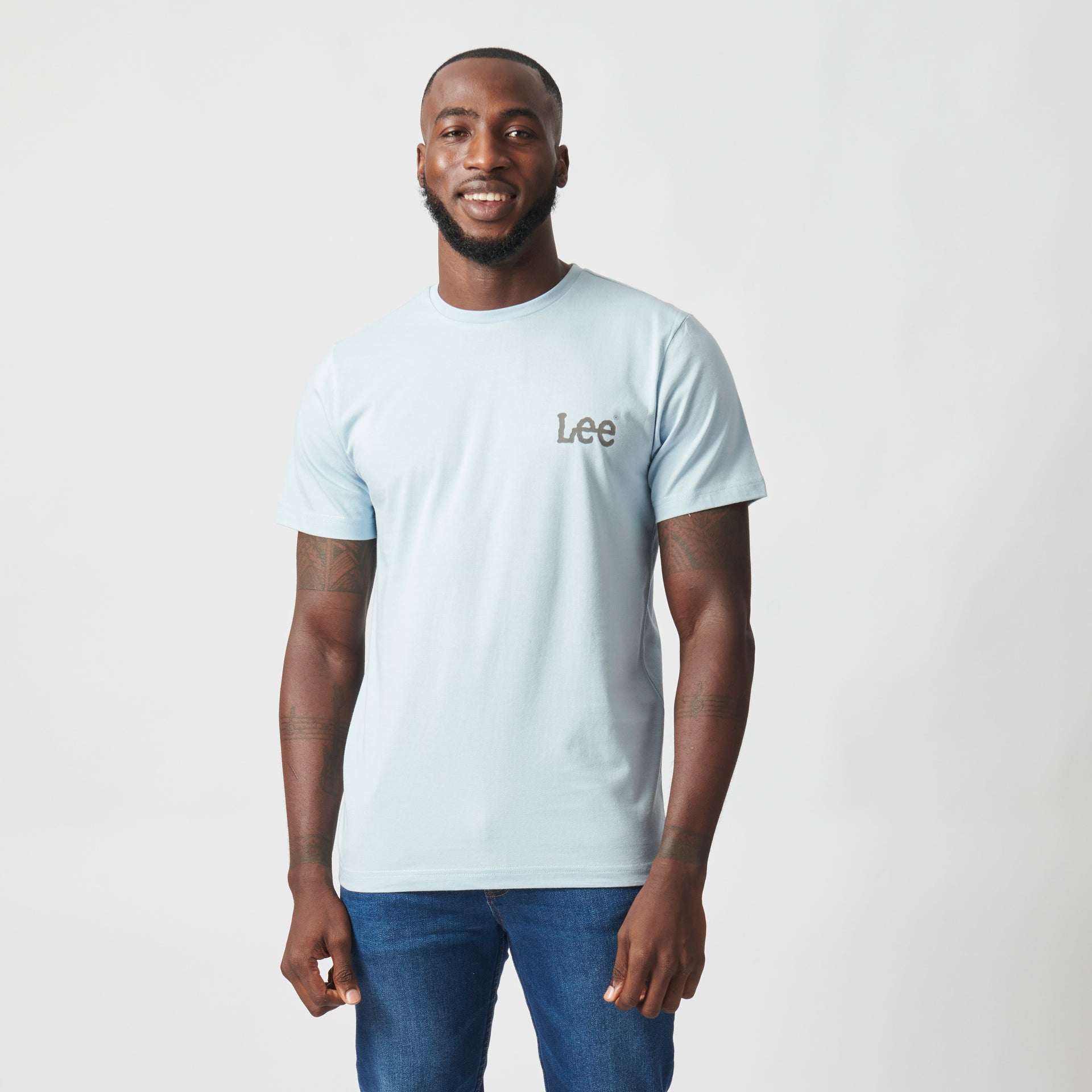 WOBBLY T-SHIRT IN PALE BLUE
