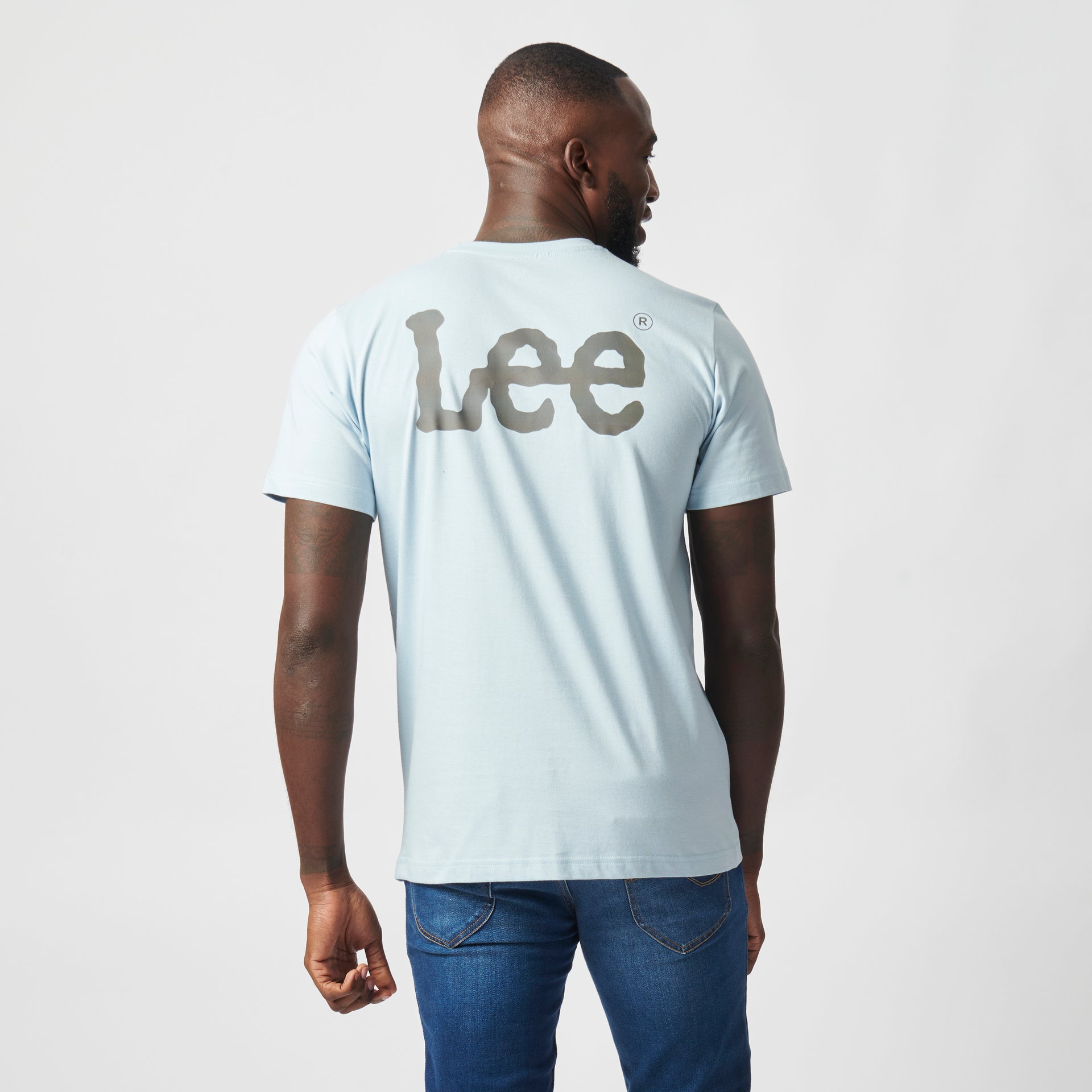 WOBBLY T-SHIRT IN PALE BLUE