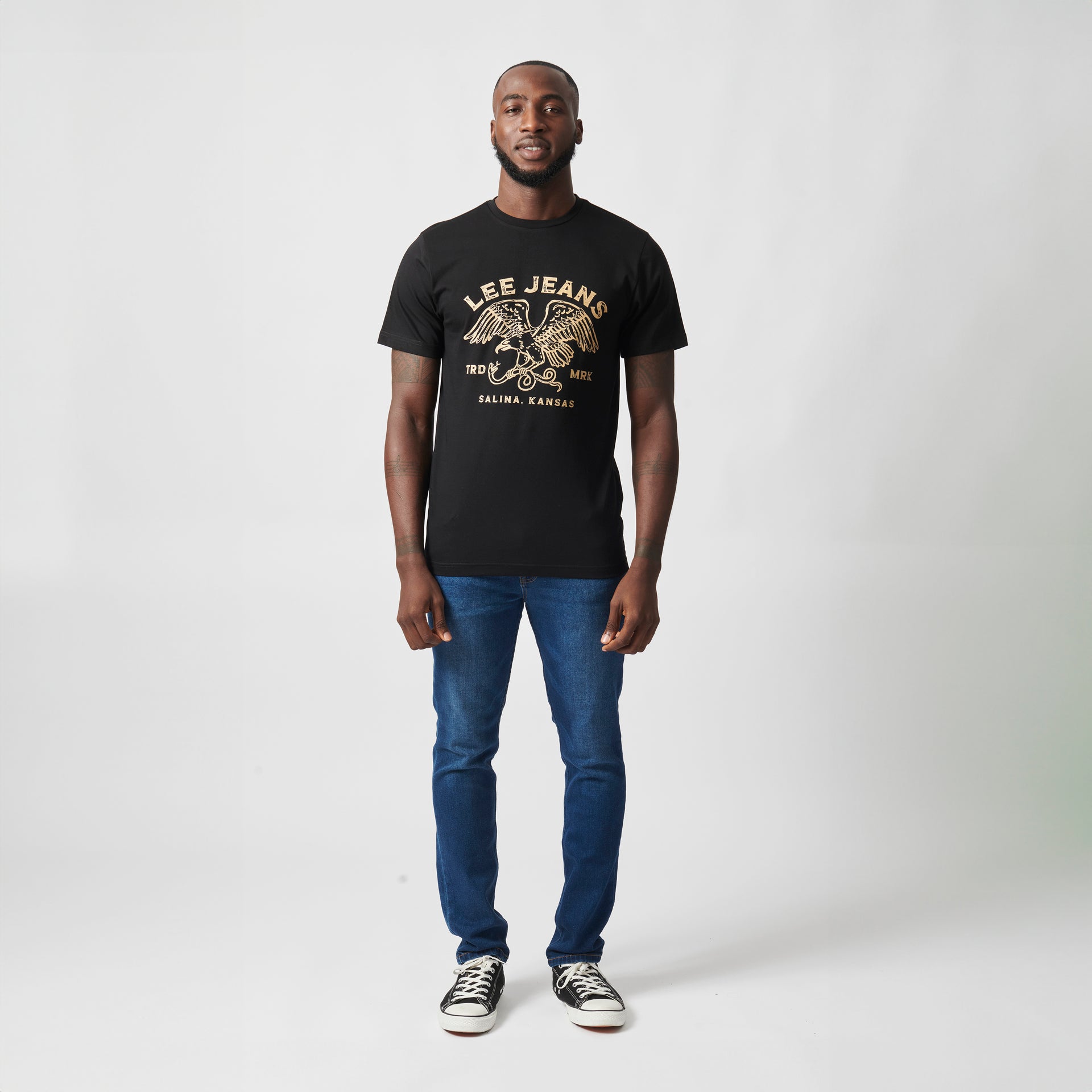 KANSAS BOLD T-SHIRT IN BLACK