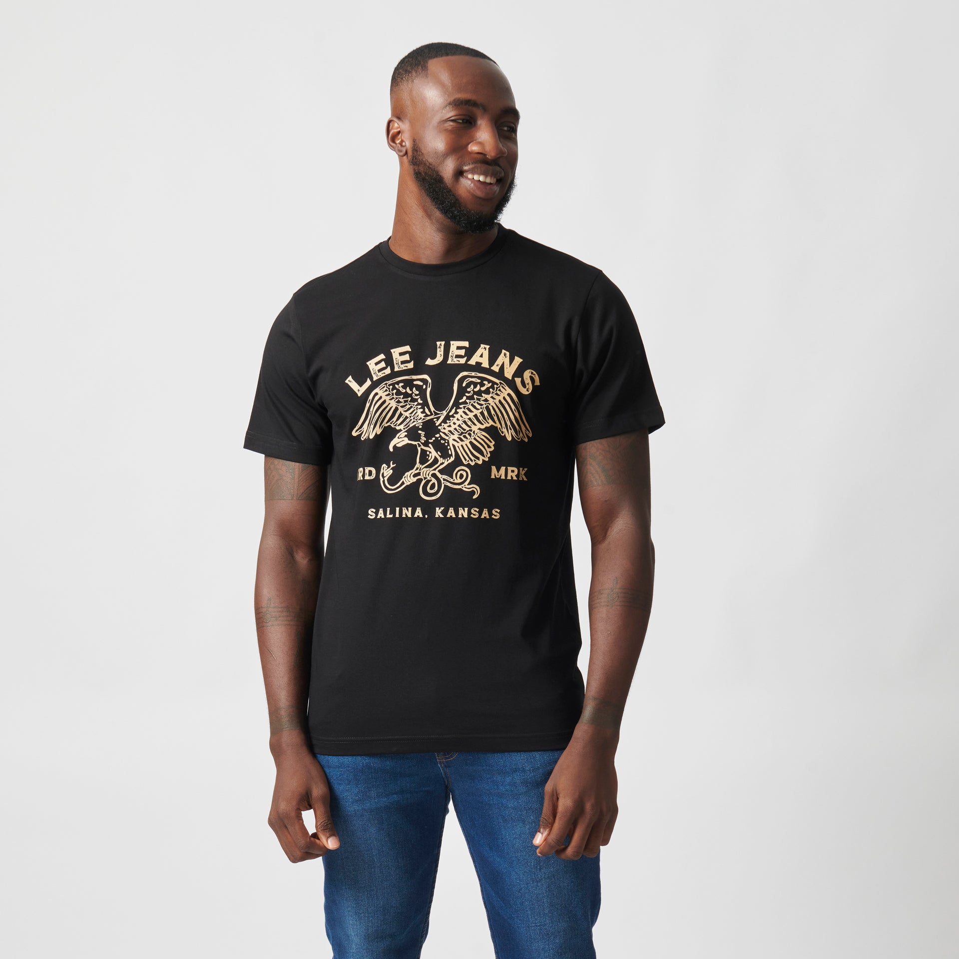 KANSAS BOLD T-SHIRT IN BLACK