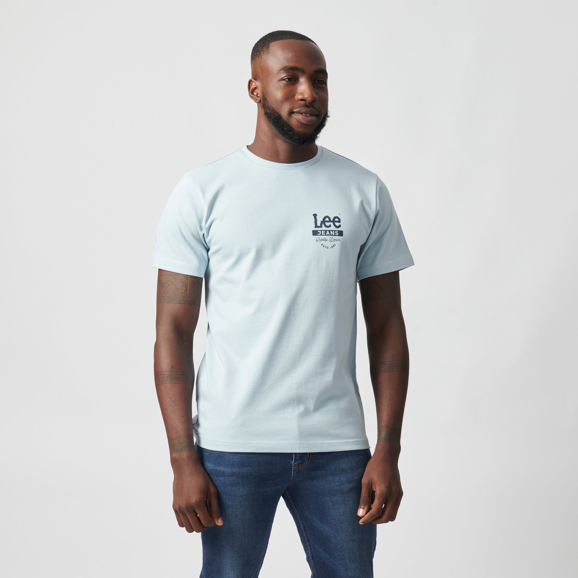 FOR THE MANY T-SHIRT IN PALE BLUE