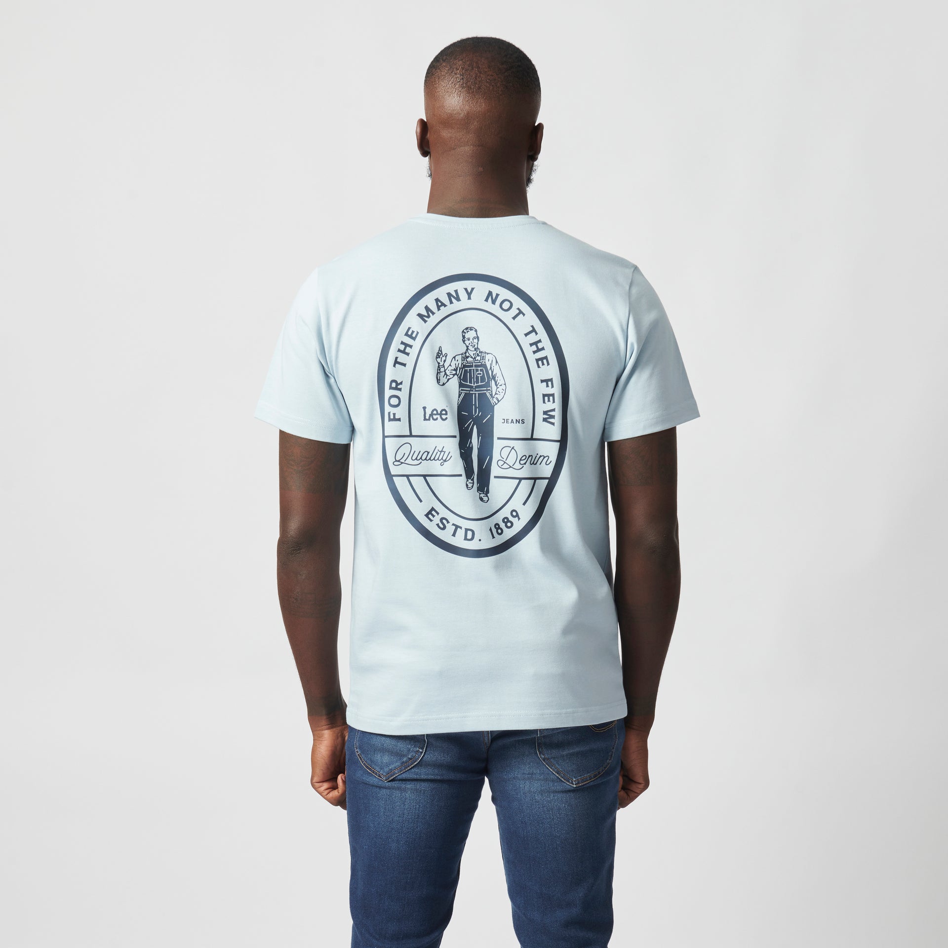 FOR THE MANY T-SHIRT IN PALE BLUE