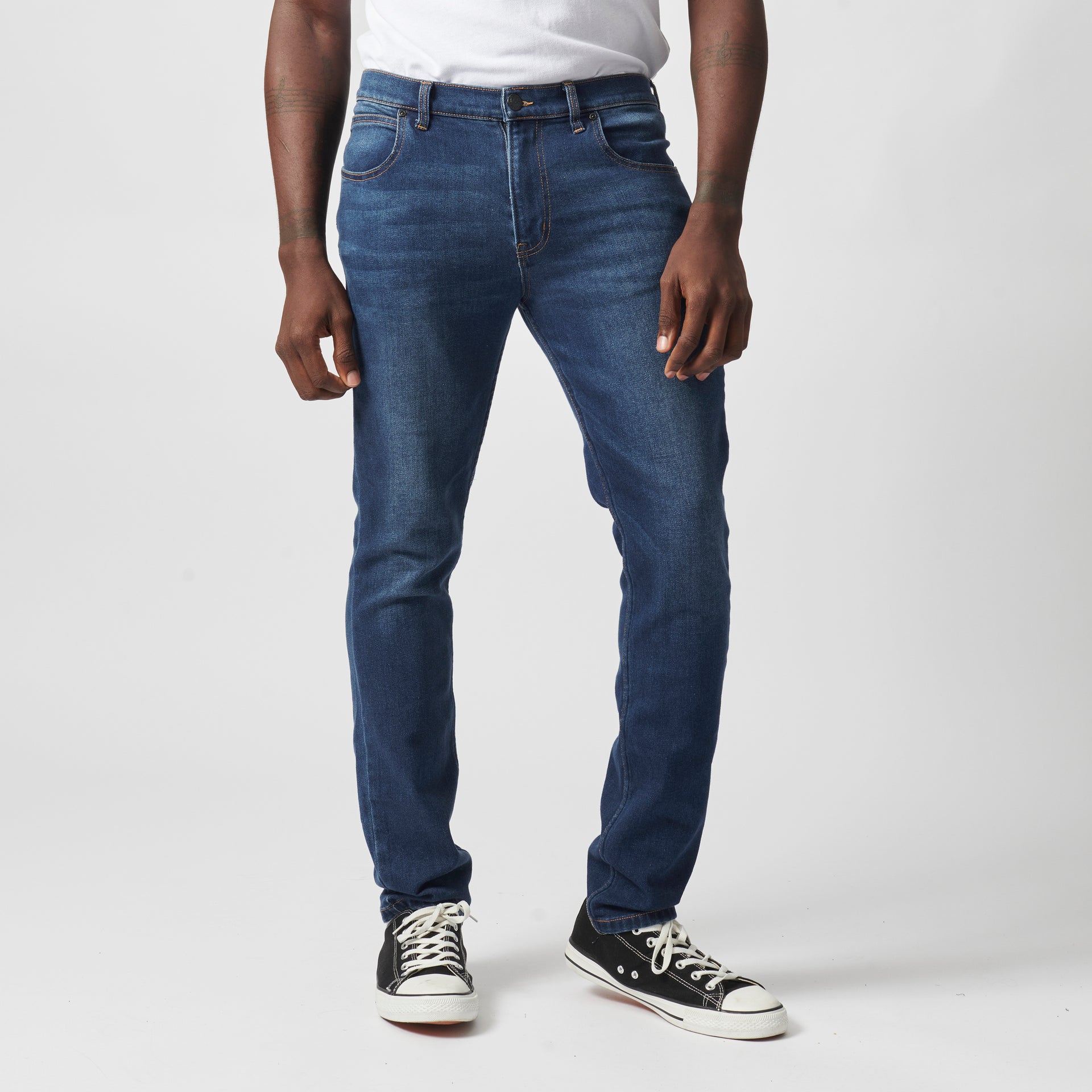 EDDIE IN MEDIUM INDIGO STRETCH