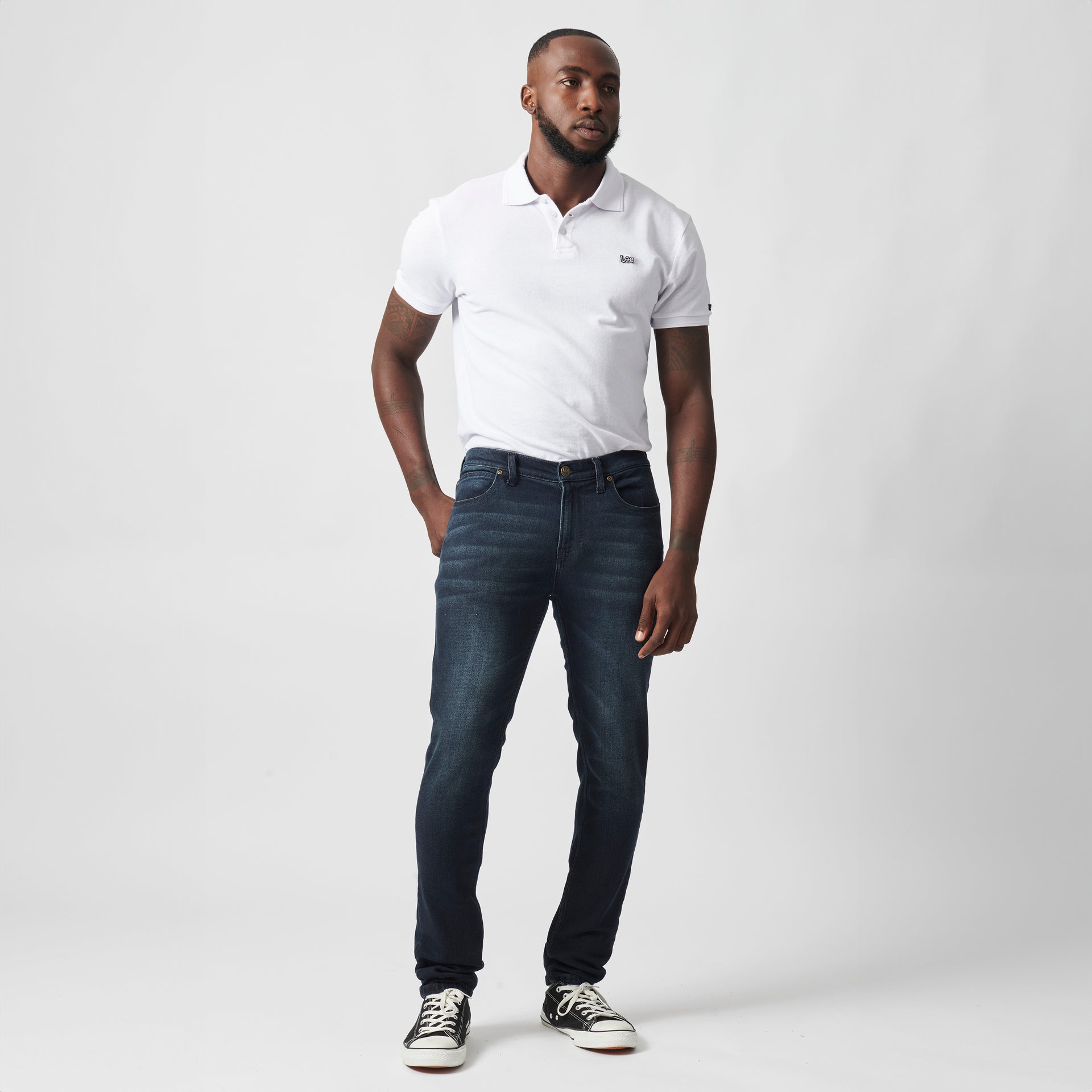 LUKE IN DARK AGED INDIGO STRETCH