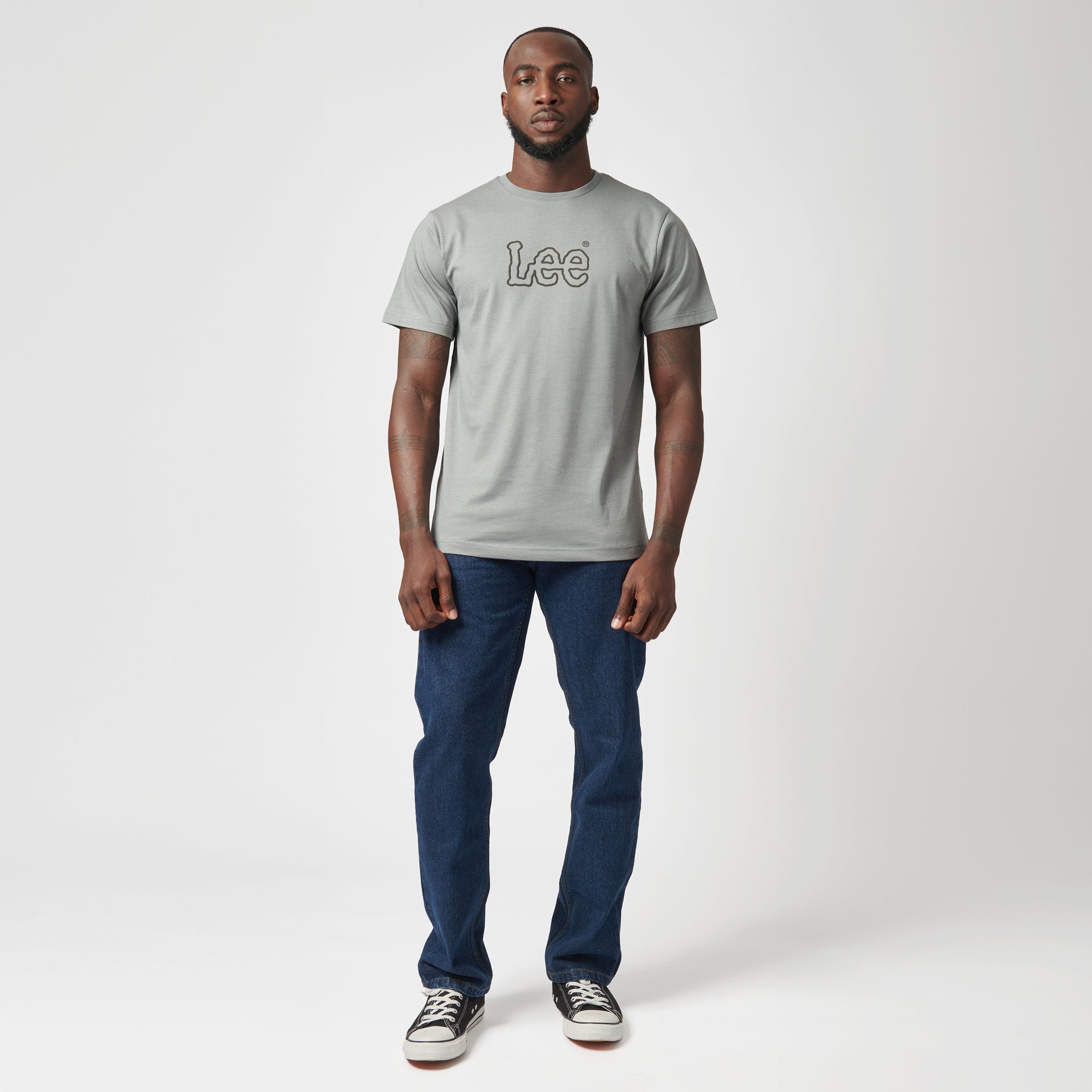 CORE PUFF T-SHIRT IN HEATHER GREY MELANGE